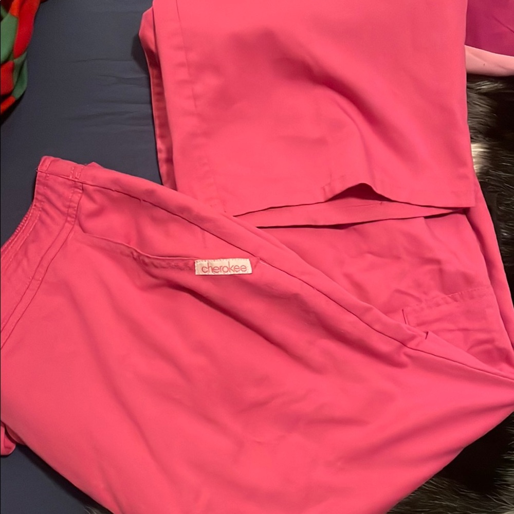 Cherokee Vibrant Pink Medical Scrub Pants